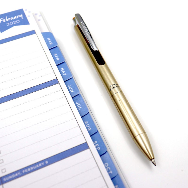 Zebra Pen قلم زيبرا، قلم جيل ساراسا غراند القابل للسحب، برميل نحاسي صلب، حبر أسود سريع الجفاف، نقطة 0.7 مم، مثالي لليد اليسرى، يقضي على التلطيخ، برميل نحاسي ذهبي، عبوة واحدة، (45511) - Image 4